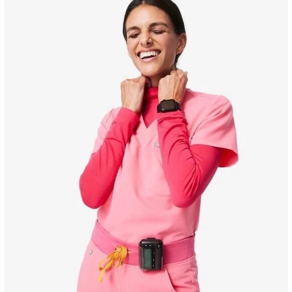 Figs Merino Wool Mock Neck Under scrub Base Layer Sz Small - Picture 2 of 7